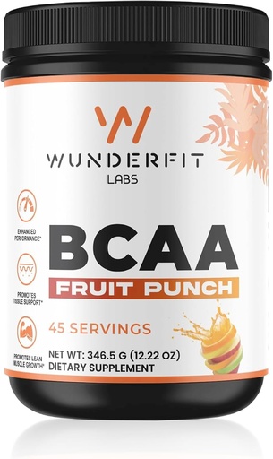 [BRSROHT6CQAREYDX] BCAA (Fruit Punch), Toz, 45 Hizmet