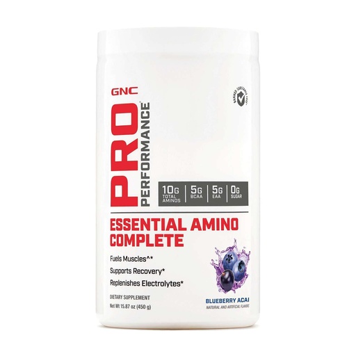 [BRSWGFL7CEBWMETZ] GNC Pro Performance Essential Amino Complete, Blueberry Acai, 30 Servings