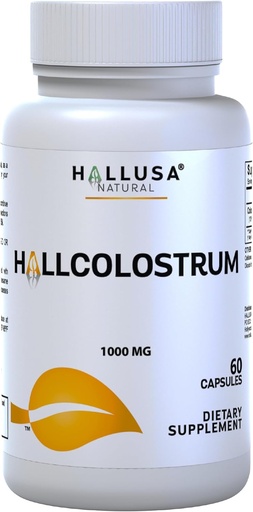 [BRSW2HAKA4DRGCTA] Hallusa Natural Bovine Colostrum Supples Kapsułki 1000mg z 10% IgG dla Gut Health, Immune & Digestive Support - Natural Energy & Wellness - Nie GMO, Gluten Free & Sugar Free - 60 Kapsułki
