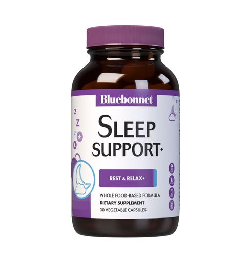 [BRSWKFY3CB7R2FLM] Bluebonnet Nutrition Targeted Choice Sleep Support, Rest & Relaxation Whole Food-Based Formula, Soy-Free, Gluten-Free, Kosher, Non-GMO, Dairy-Free, Vegan, 30 Vegetable Capsules