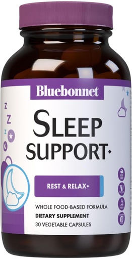 [BRSWKFY3CB7R2FLM] Bluebonnet Nutrition Targeted Choice Sleep Support, Rest &amp; Relax Whole Food-Based Formula, Soy-Free, Gluten-Free, Kosher, Non-GMO, Dairy-Free, Vegan, 30 cápsulas vegetales