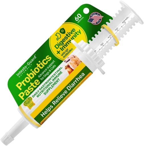 [BRSROGITDEHWY2T3] Probiotics Paste for Dogs Prebiotic for Canine, Gut Support, & Immune Boost, All Natural with 1 Billion per ML Includes (MOS)+ Beta Glucans + D-Mannose, No Animal by-Products - 60ML Single Tube