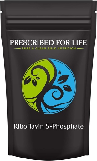 [BRSWGFD7CF7BMCTK] Prescribed For Life Riboflavin 5 Phosphate Powder, Vegan Vitamin B2 Supplement Powder, Gluten Free, Non GMO, Soy Free, Kosher, Natural Vitamins for Hair, Skin and Nails (10kg / 22lb)
