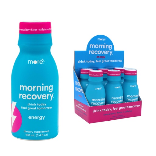 [BRSRMYI2OR7QYHLG] Morning Recovery DHM Electrolyte with Energy, Milk Thistle Drink Proprietary Formulation to Hydrate While Drinking, Non GMO, Vegan, Gluten-Free, Berry, Pack of 6
