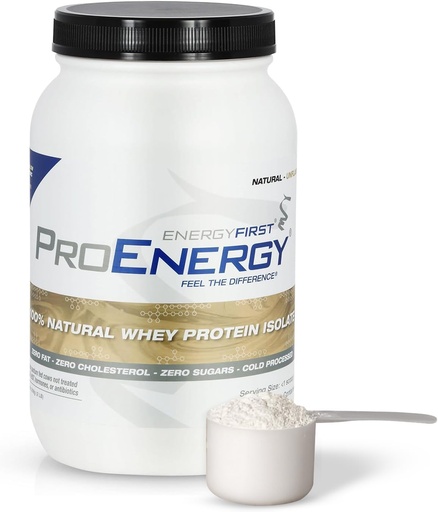 [BRSWGZTRBEPWCDY4] EnergiePrima iarbă naturală Fed Whey Proteine Izolate Pulbere, Pulbere de proteine nearomatizate, ProEnergie Proteina Shake pentru Înlocuirea Mesei & Post Antrenament de recuperare, non-GMO, Zahăr & Gluten gratuit 36 Serviri