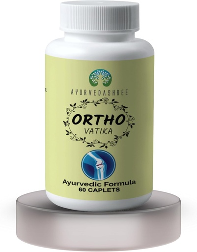 [BRSW2AYEB4DWYHTB] AYURVEDASHREE Ortho Vatika 60 Caplets | Ortho Herb | Orthoherb | Boswellia Serrata Herb | 60 Caplets of 1000 MG | Each 1000 MG Caplet Contains Extract of 8 Natural Herbs and Omega-3 - Joint Support