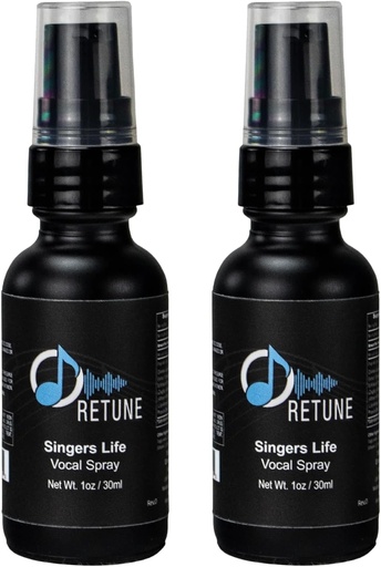 [BRSROGD5OZYAYHTO] ChromaCast Retune Wellness 2pk 100mg Hemp Oil Singers Life Vocal Throat Spray 30ml