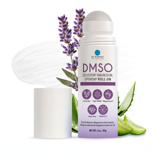 [BRSROBIQCJ5WC2Q3] Dr. Robaina DMSO Lavender Roll-On | 99.9% Pure Pharmaceutical Grade with Arnica, Magnesium, Aloe Vera & Vitamin E | Made in The USA
