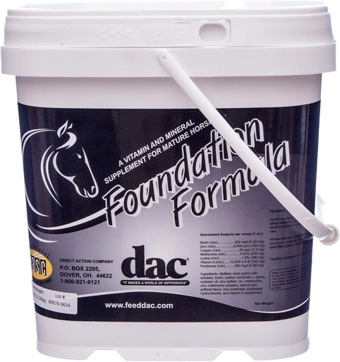 [BRSWGCYRPIJRQC36] DAC Foundation Formula 5 lb Hoof and Hair Supplement