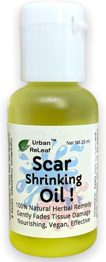 [BRSWYAYBCIGRYHLG] Urban ReLeaf Scar Shrinking Oil ! Gently Fades Tissue Damage, Nourishing Vegan Effective. Helps Keloids, Bumps, Raised Scars. 100% Natural Remedy.