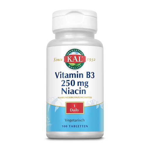 [BRSWIYQPO4PBSH3A] Kal 250 Mg Niacin Tablets, 100 Count