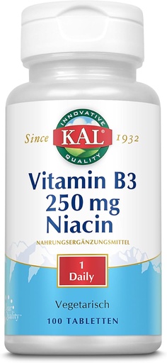 [BRSWIYQPO4PBSH3A] Kal 250 Mg Niacin tablety, 100 Počet