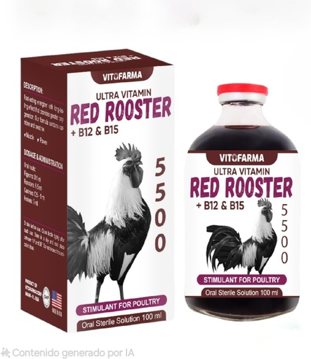 [BRSRAHDRA4BW2CTJ] B12 5500 100 ml Restorative Muscle Mass Optimal Weight Training Support Booster for Rooster SUPLEMENTO NUTRICIONAL ENERGIZANTE CON ACTIVADOR METABOLICO