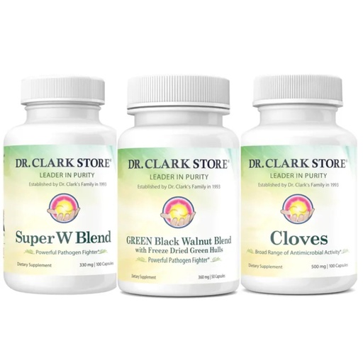 [BRSWYBIDBUPQIH3D] Dr Clark Store Intestine Support & Cleanse Kit - with Freeze-Dried Green Black Walnut Hulls, Wormwood, and Cloves-Helps Maintain Optimum Intestinal Function