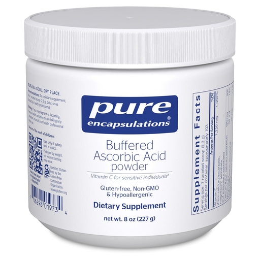 [BRSWIY36B56GCDI7] Pure indkapsninger Buffered Ascorbic Acid Pulver • 124; C-vitamin supplement til sensitive personer • 124; 8 Ounces