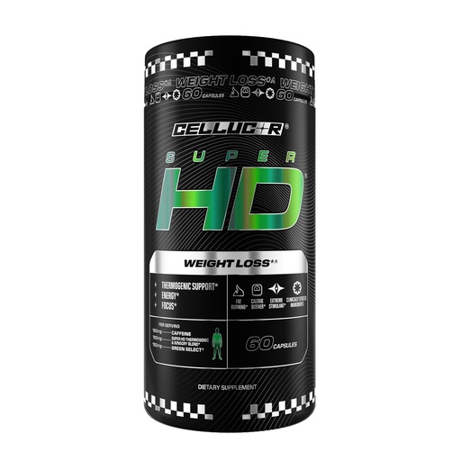 [BRSWGHAKOQFA43I7] Cellucor SuperHD Thermogenic Fat Burner Weight Loss Supplement, Appetite Suppressant, & Energy Booster Capsimax, Green Tea Extract, 160mg Caffeine & More 60 Capsules (Packaging May Vary)