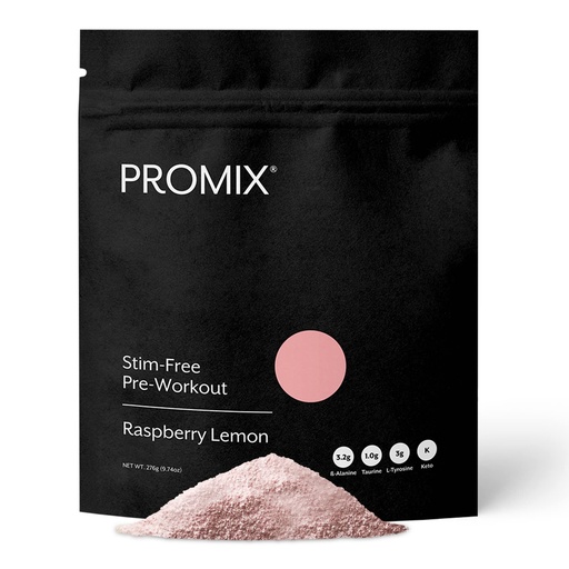 [BRSRMY36BYPWCHQV] ProMix Nutrition Stim-Free Pre-Workout Powder, Raspberry Lemon - 274g - Maximize Focus, Energy & Performance - Vitamin B12, Taurine, Beta-Alanine & L-Tyrosine - 30 Servings (Pack of 1)