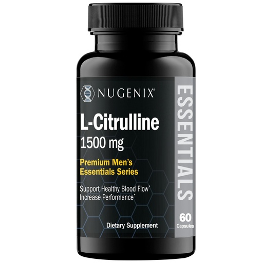 [BRSRAGQQOYNAO2DL] Nugenix Essentials L-Citrulline Supplement for Enhanced Blood Flow and Performance - 1500 mg, 60 Capsules