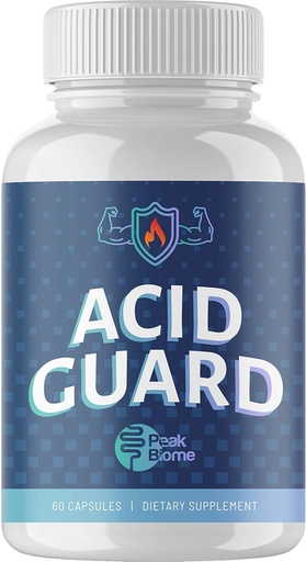 [BRSWYGAQDIFAACLV] Acid Guard - Plant- Based Digestic Supplement with Calcium Carbonate - Helps in Periodic Acid Reflux - Támogatja az emésztést és a Heartburn Relief - 30- napos ellátás - Paleo - Keto - 60 Ct
