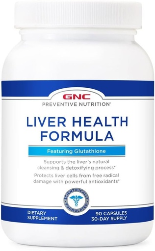 [BRSWIYYFO57RWA3C] GNC Preventive Nutrition Liver Health Formula, Features Glutathione, 90 Capsules