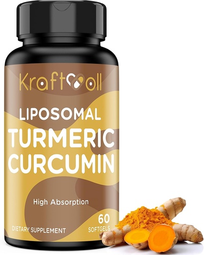 [BRSRA2TYA4NBYEQ4] Liposomal Turmeric Curcumin Supplement 60 Softgels