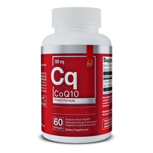 [BRSWGH3QOABAK2DA] Essential Elements CoQ10 100mg Softgels for Heart, Brain, and Vascular Support - Comprehensive Coenzyme Q10 Supplement Formulated for Optimal Absorption - 60 Count, 2 Month Supply