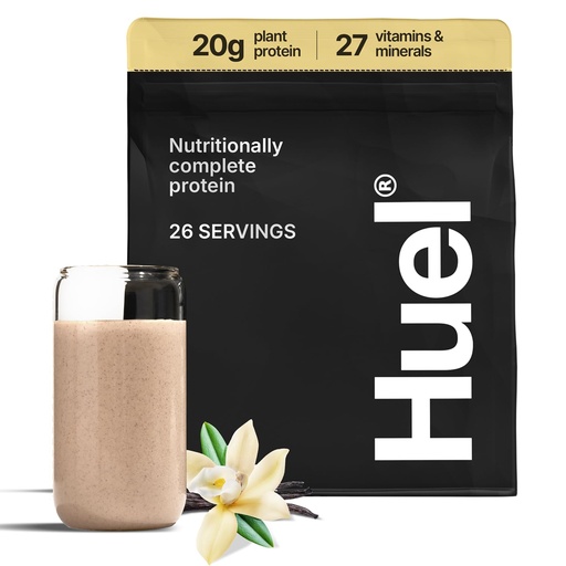 [BRSW2HQZPIORYDTG] Huel Vegan Protein Powder | Vanilla | Complete Nutrition | 20g Protein Powder | 100% Plant-Based | 27 Vitamins & Minerals, Gluten Free, Non-GMO, Lactose Free | 26 Servings