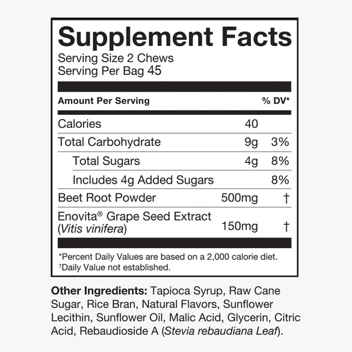 [BRSROZD3BYHWCCTH] HumanN SuperBeets Heart Chews, 90 Count