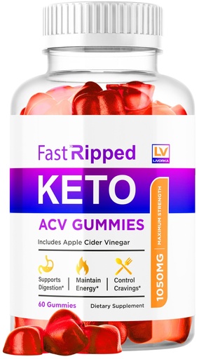 [BRSRA2Q6BEIREFLH] Fast Ripped Keto ACV Gummies Advanced Weight Loss 1050 MG, 60 Gummies, 1 Month Supply
