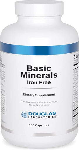 [BRSWIYT3PMDWA2TG] Douglas Laboratories Basic Minerals | Iron Free Mineral/Trace Element Formel zu unterstützen Gesamtgesundheit | 180 Kapseln