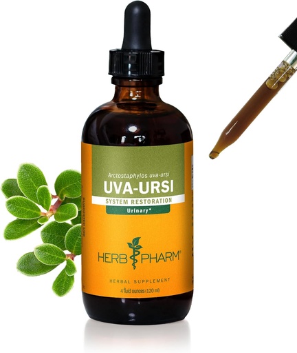 [BRSWIY37AEFGGHDI] Herb Pharm Uva Ursi Liquid Extract for Urinary System Support - 4 Ounce