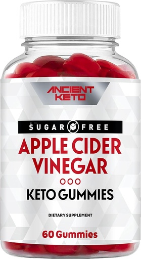 [BRSWYFQNBMNQMHIZ] Ancient Keto Sugar-Free ACV Gummies with The Mother - Cleanse & Detox, Supports Healthy Weight, Immune Health, and Gut Health - Vegan, Sugarless