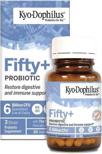 [BRSWGAYZPMCGA3TG] Kyo-Dophilus 50 Plus Probiotic, 30 gróf, 6 miliárd CFU