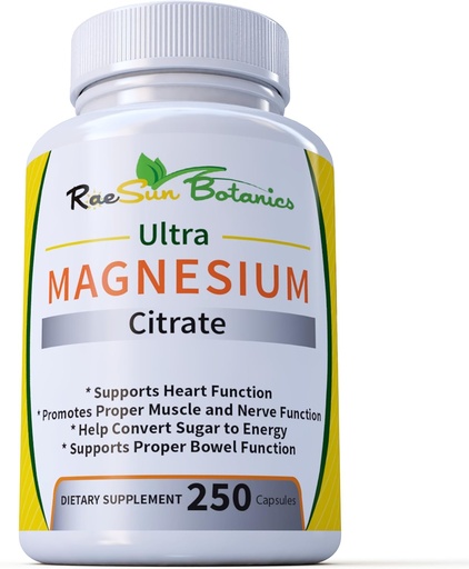 [BRSWGZ33CR7WEHI7] Ultra Magnesium Citrate 250ct Adjustable Dose Formula Easy to Swallow!