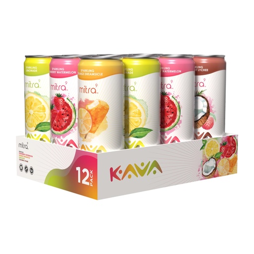 [BRSROGI2OUBQ2CTV] MITRA-9 Botanical Beverages - Kava Drink Flavor Variety Pack With Kava Root Extract - Mood Enhancer - Plant Based - Promotes Natural Calm & Clarity (12 Fl. Oz) (12)