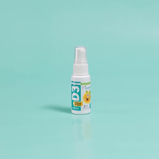 [BRSW2ZATOZYQKFY3] Vegan Life Nutrition - Vitamin D3 Spray for Kids - Orange-Flavored, Gluten-Free, Non-GMO, Supports Bone Health and Immune System - 0.65 Fl Ounce