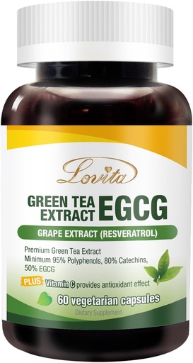 [BRSROYD7C4MW23A3] Lovita Green Tea Extract 1000mg (120 Count)