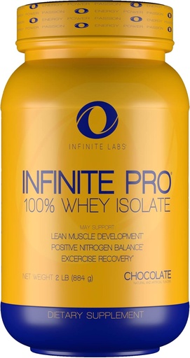 [BRSWIZQAAAPBUCTE] Infinite PRO 100% WHEY Isolate 2LB | Optimal Absorption Protein Powder Supports Muscle Building | Chocolate Flavor | Gluten Free Workout Supplement
