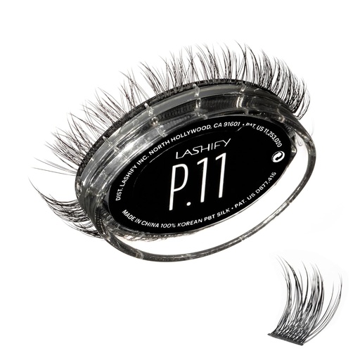 [BRSROBQCDMPAECLV] Lashify Plushy 11mm Gossamer Lashes in Black, Easy DIY False Lashes for a Voluminous Yet Still Natural Look