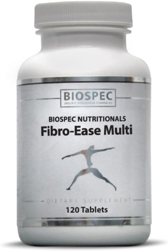 [BRSRMGITO4MRYFL6] BIOSPEC NUTRITIONALS Fibro-Ease Multi - содержит необходимые витамины и минералы - поддерживает производство энергии и общее состояние здоровья (120 капсул)