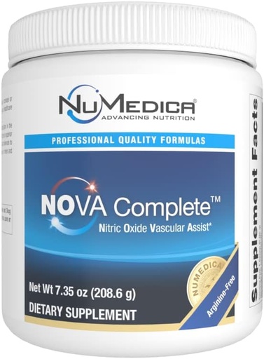 [BRSRM233CAGWGC3P] NuMedica NOVA (Nitric Oxide &cular Assist) Complete - 7.69 oz (218.04 גרמים) - דובדבן שחור טבעי Falvor. Boosts Nitric Oxide הפקה עבור הגדלת Circulation אצל גברים ונשים.