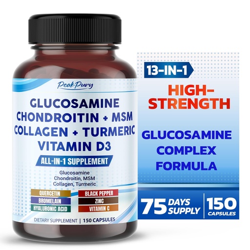 [BRSROCANOF4AG2DB] Glucosamine Chondroitin MSM Collagen Turmeric - Joint Health Support