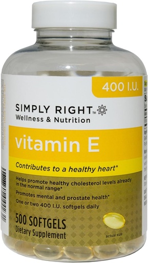 [BRSWI2T5OR6Q23TK] Member's Mark Vitamin E 400 IU Softgels - 500 ct.