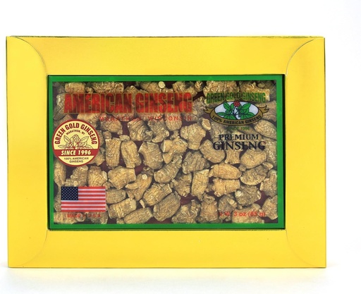 [BRSWECQKB55QACD4] SKU PS 135-3 | Small "Bullet" | American Ginseng Roots from Marathon County, WI | 3oz Box, B06XCL2TQQ