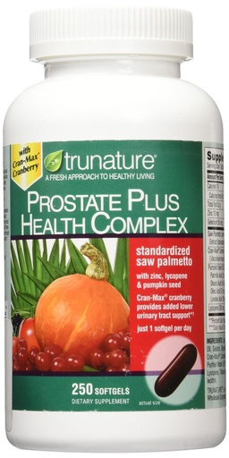 [BRSWIYA5CYPWIHT2] Trunature Saw Palmetto Prostate Health Complex with Zinc, Lycopene and Pumpkin Seed, 250 Softgels