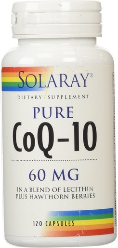 [BRSWIYQPO4NA43LC] Solaray CoQ10 Capsules, 60 mg, 120 Count