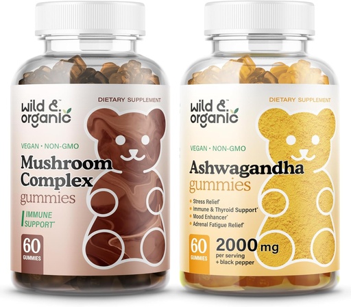 [BRSRAGD3CIMGECQZ] Wild & Organic Mushroom Gummies & Ashwagandha Gummies