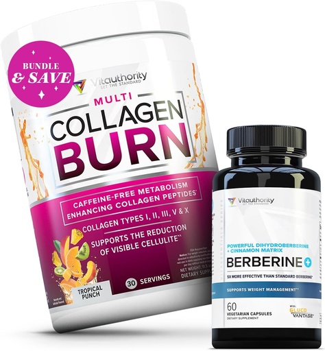 [BRSROAA2CAGWEA3O] Vitauthority Multi Collagen Burn Tropical Punch and Berberine