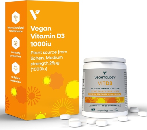 [BRSWKEL3CV5RWF3G] Chewable Vitamin D3 Tablets – High Strength 62.5µg 2,500IU Vitamin D3 Cholecalciferol – Vegan Gluten Free VIT D3 Vitamin Supplements (60Ct)