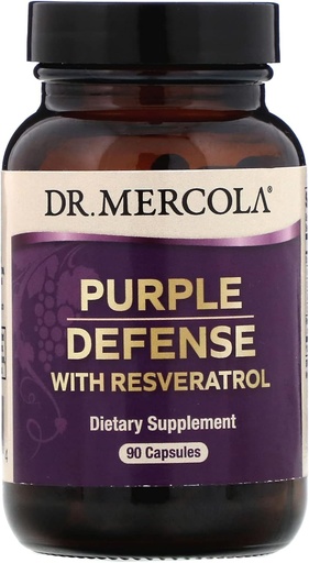 [BRSWIZQHAYFGO2IZ] Mercola博士,紫色防御与resveratrol,90卡普勒斯